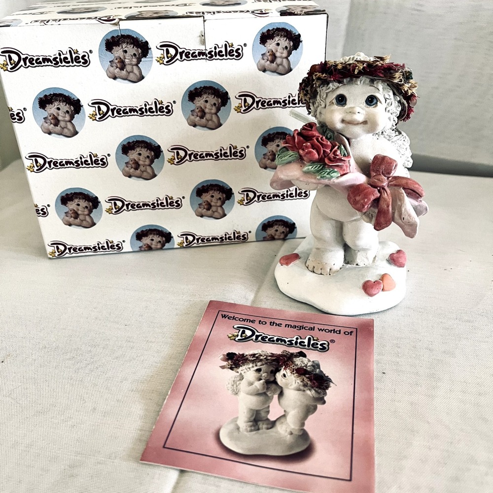 Vintage Dreamsicle Figurine "Rose" 1998 Signed by Artist Kristen